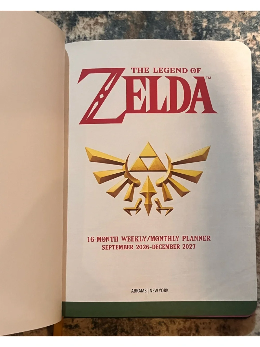 🎉Official Hardcover Zelda Daily Monthly Calendar Planner